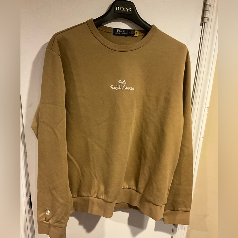 Polo by Ralph Lauren Classic Tan Crewneck Sweater